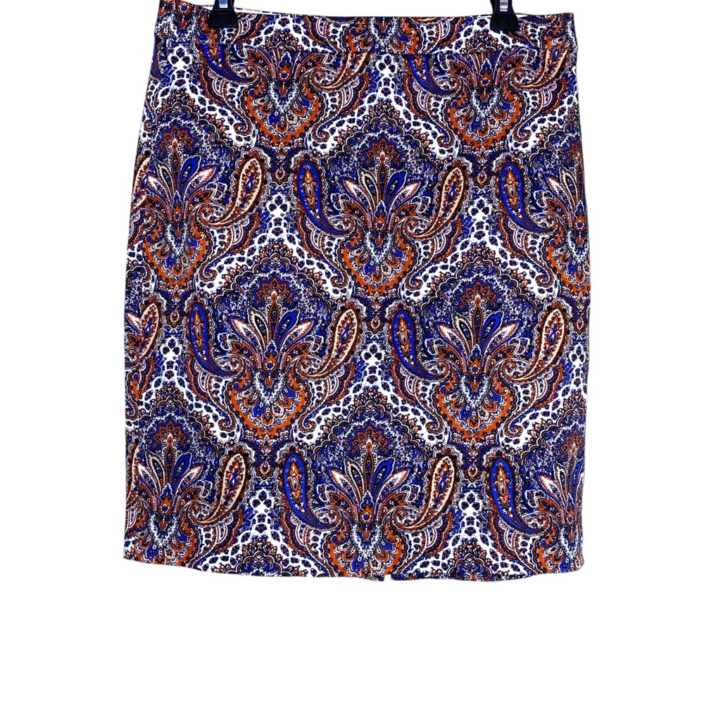 J. Crew Floral Paisley The Pencil Skirt